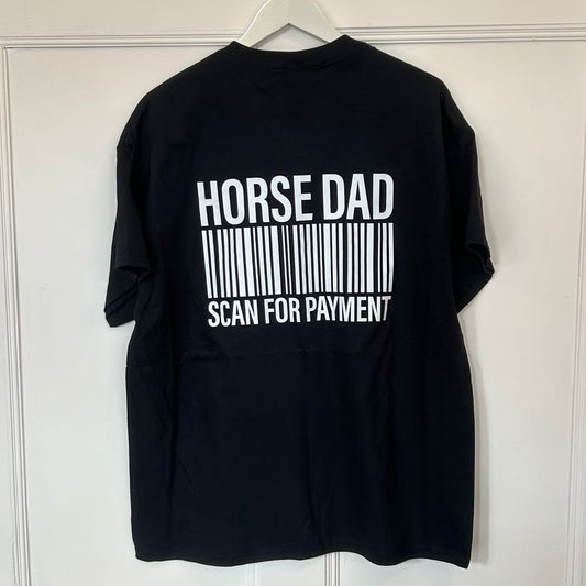 Horse Dad T-Shirts L & XL - PRINT IS ON THE BACK