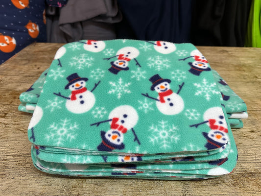 Mint Snowman Leg Wraps - Mini / Pony / Full