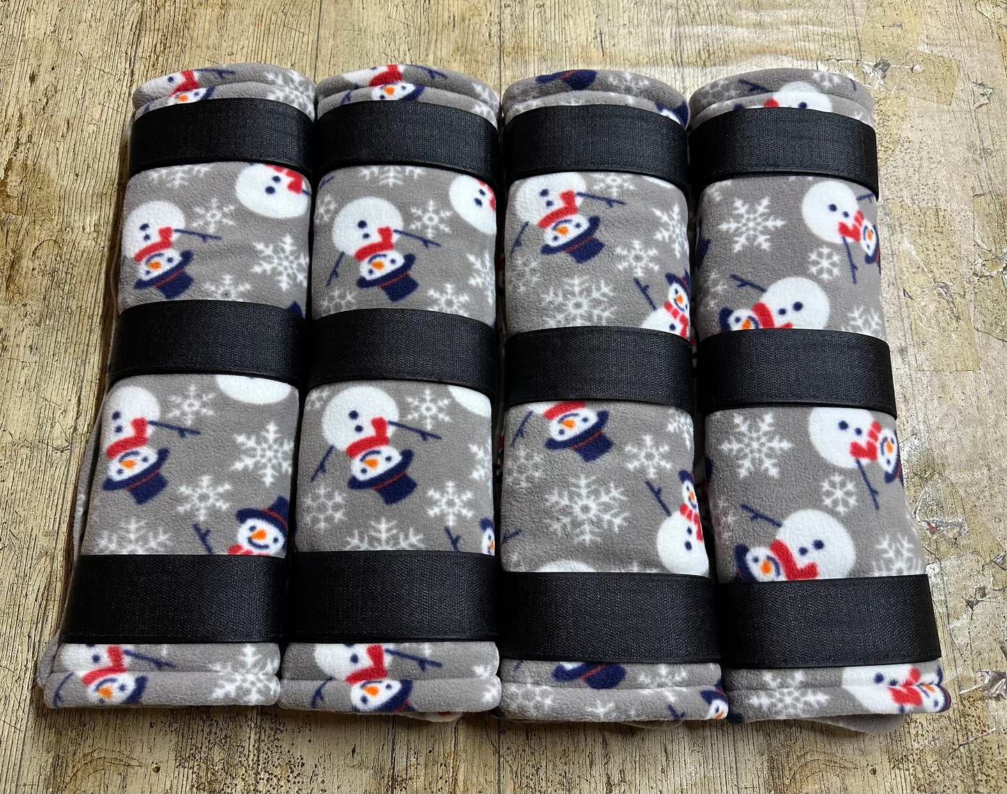 Mint Snowman Leg Wraps - Mini / Pony / Full