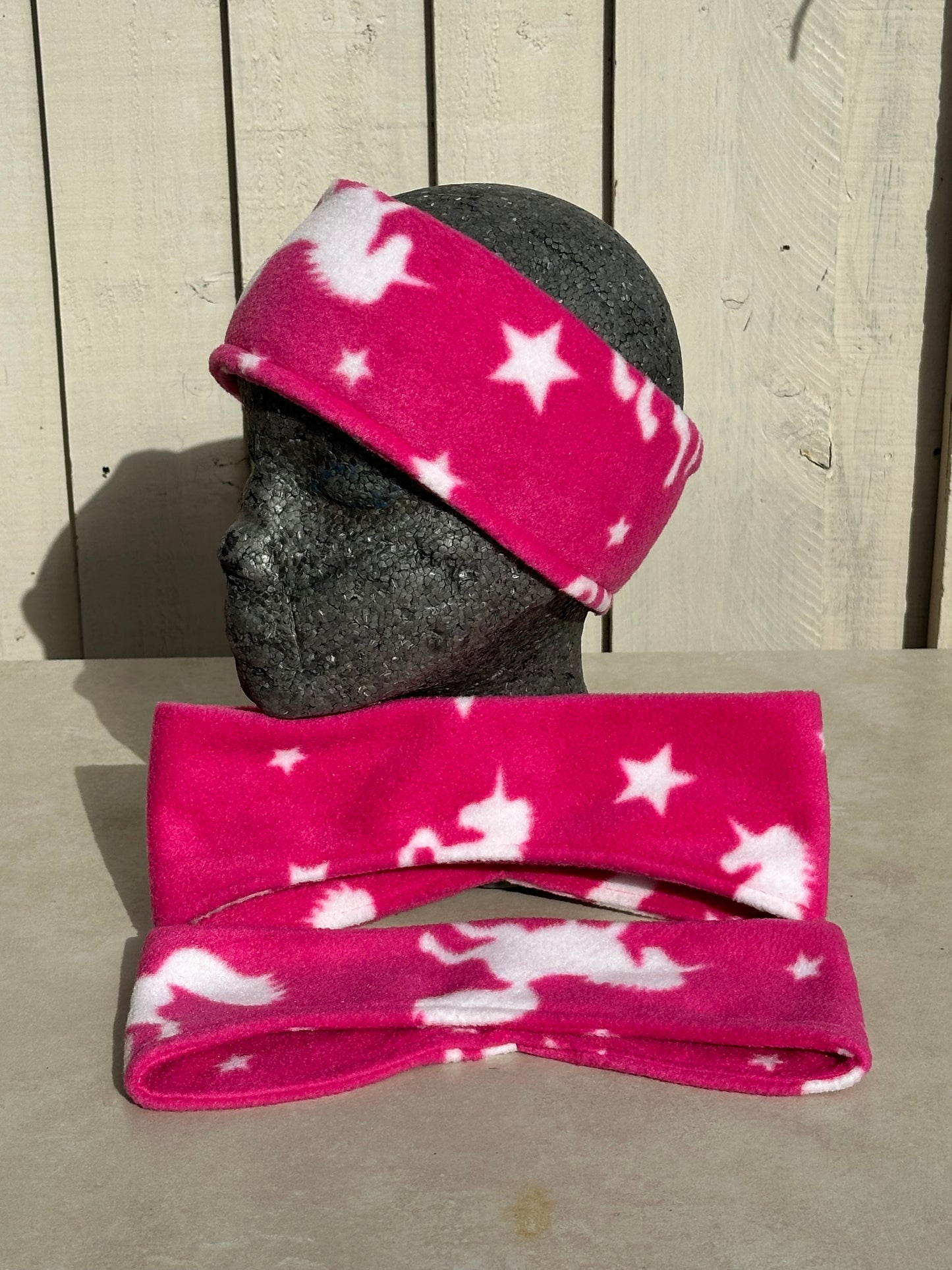 3 x Pink Unicorn Headbands Bundle Small