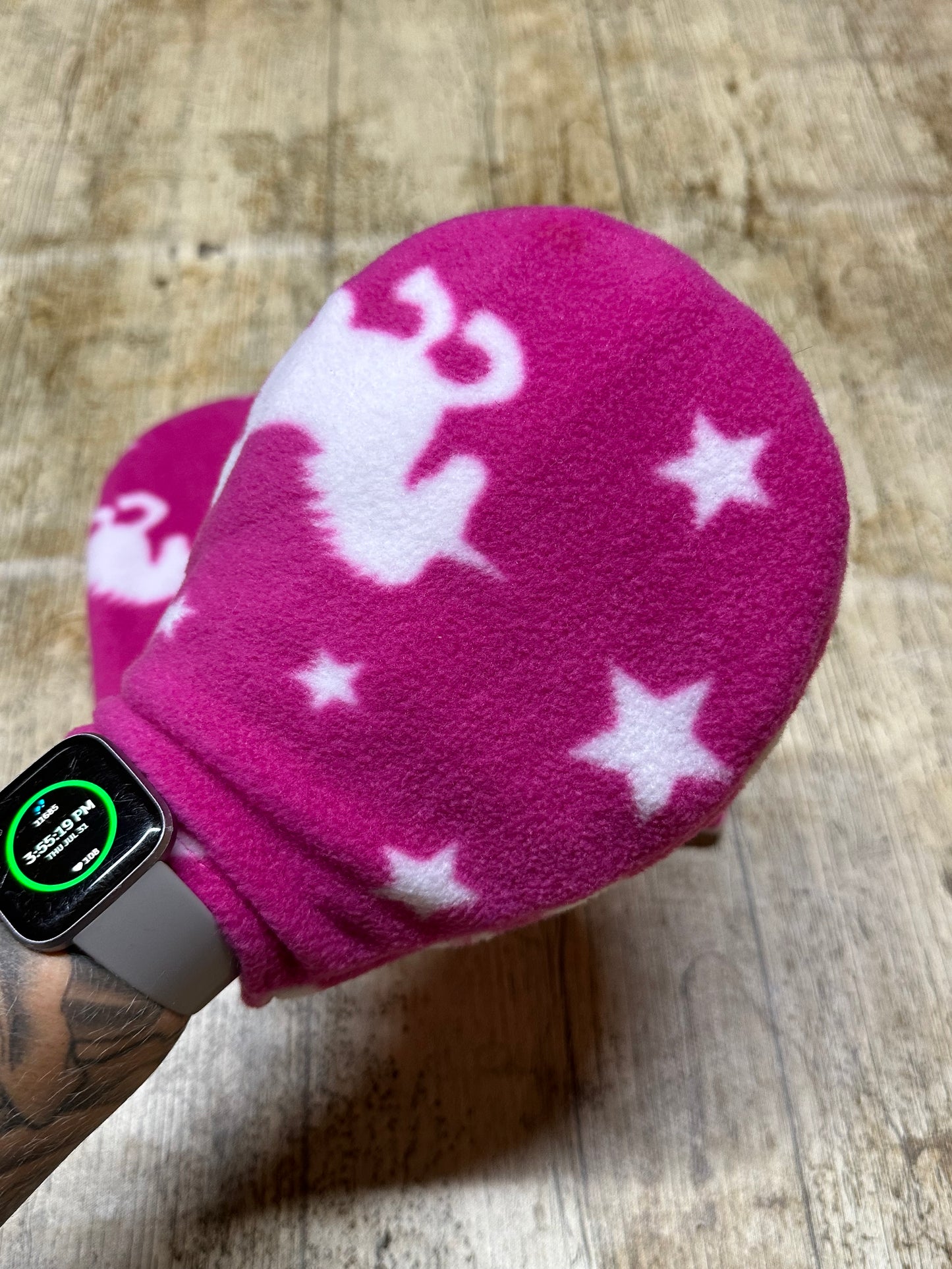 Pink Unicorn Polishing Mitts *SECONDS*