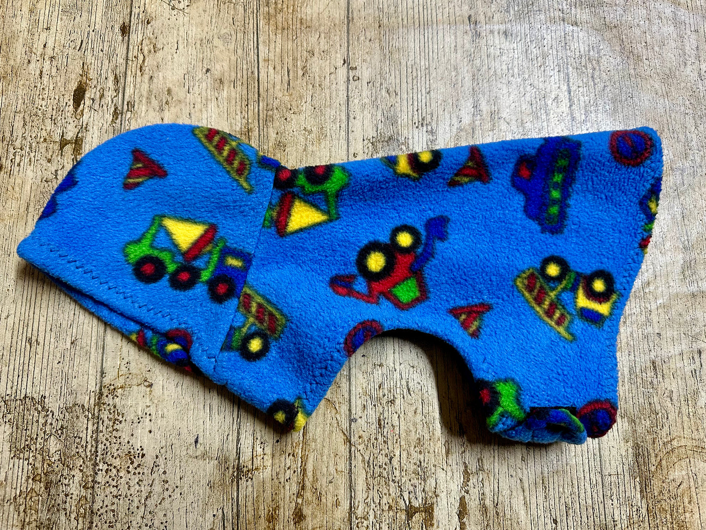 XS Tractors & Diggers Dog Hoody 10” length