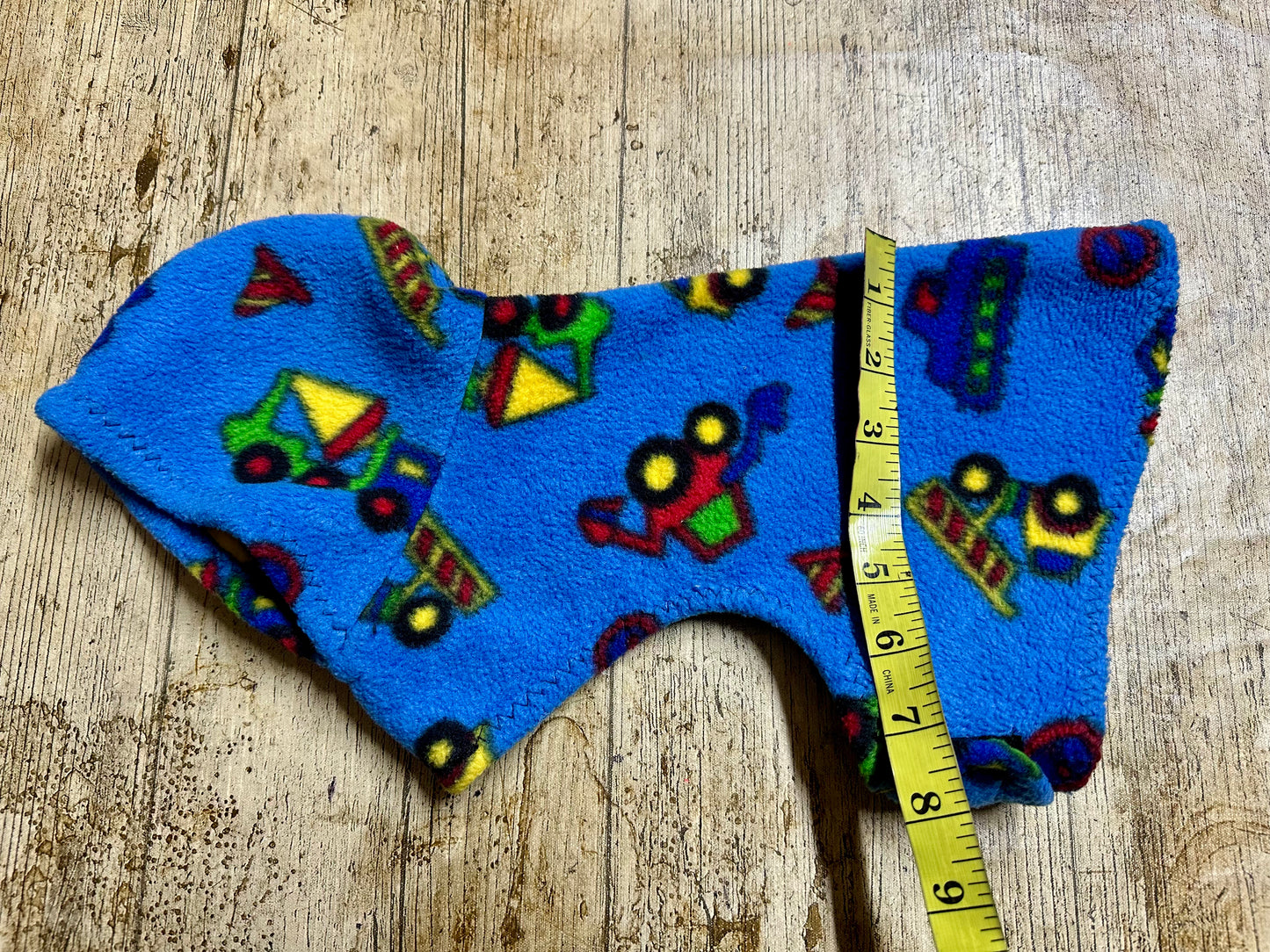 XS Tractors & Diggers Dog Hoody 10” length