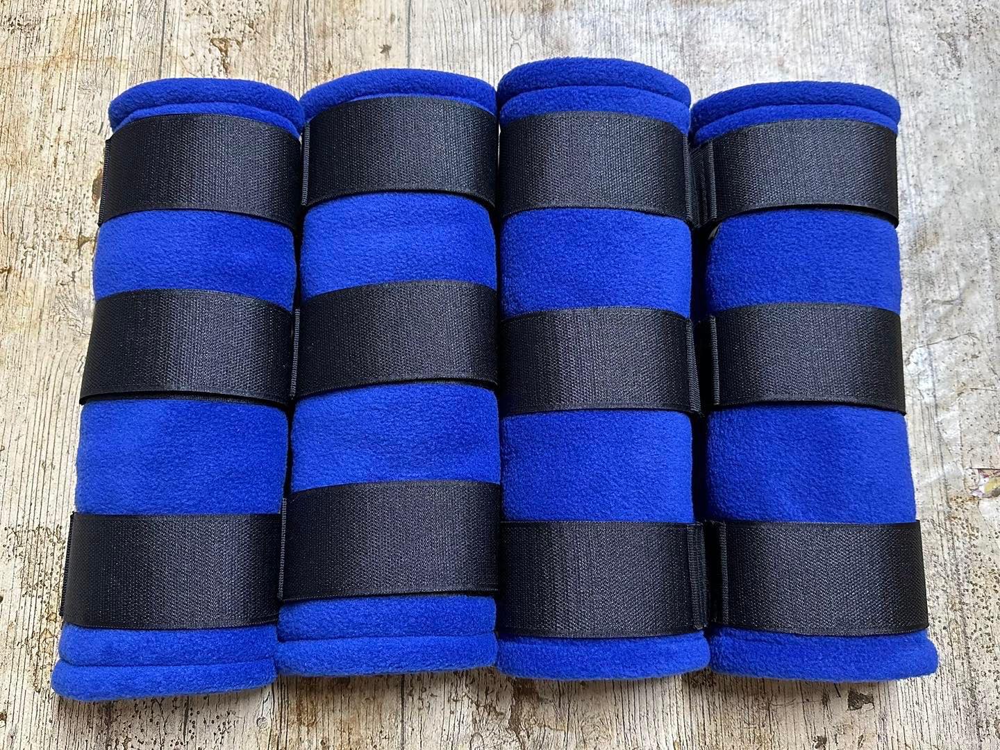 Set of 4 Fleece Leg Wraps - Plain Colours