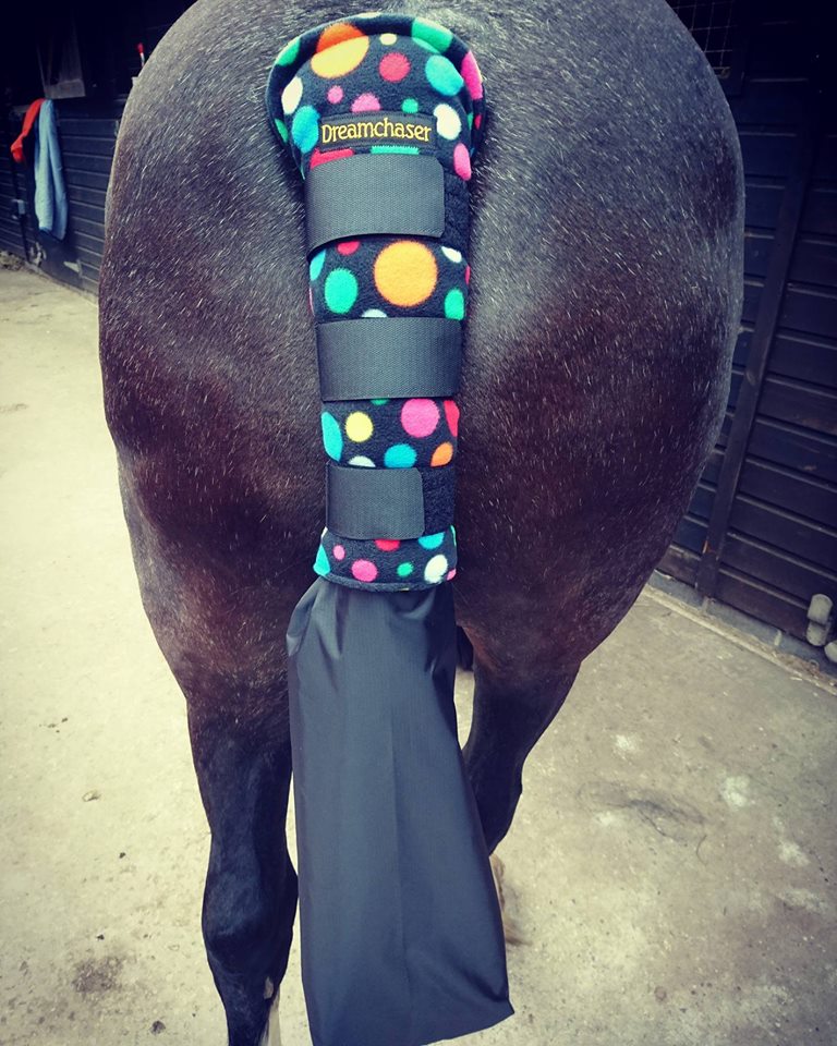 Fleece Leg Wraps, Tail Guard & Detachable Bag Set - Plain Colours
