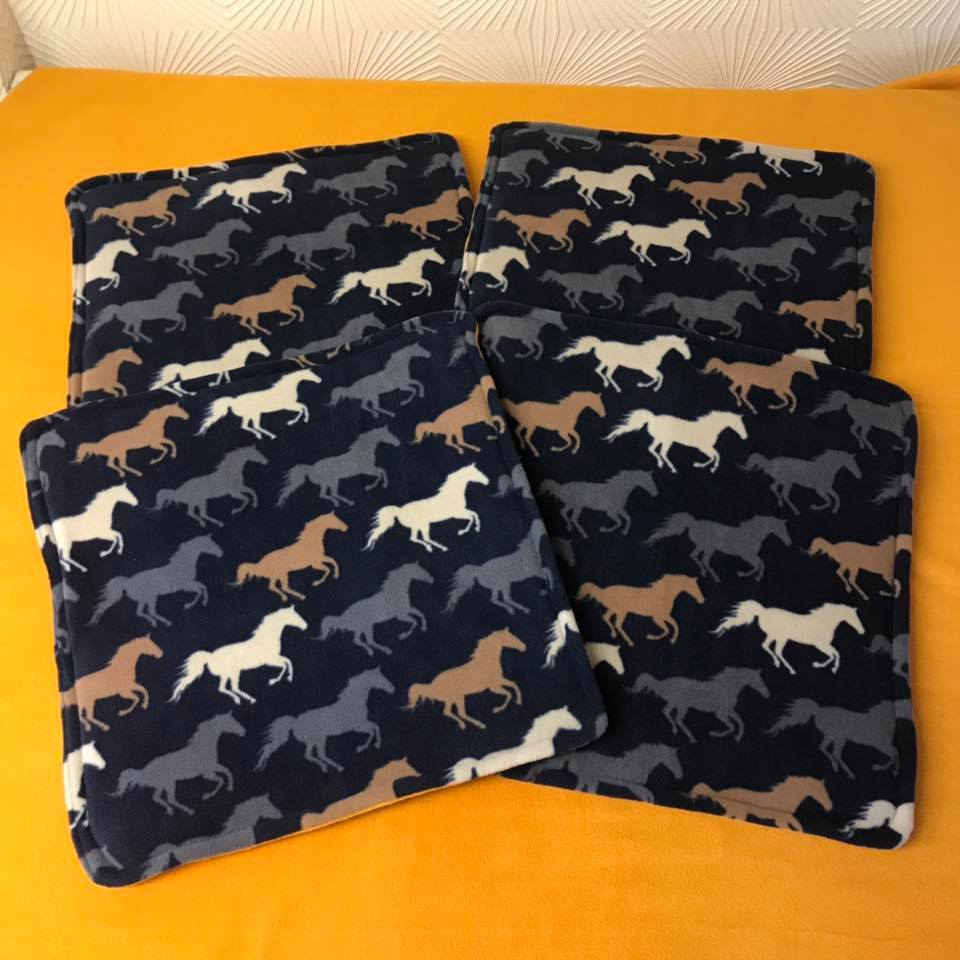 Set Of 4 Fleece Bandage Pads - Patterns
