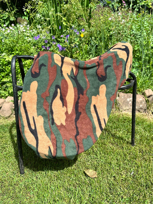 Large Camo Saddle Cover & Stirrup Covers