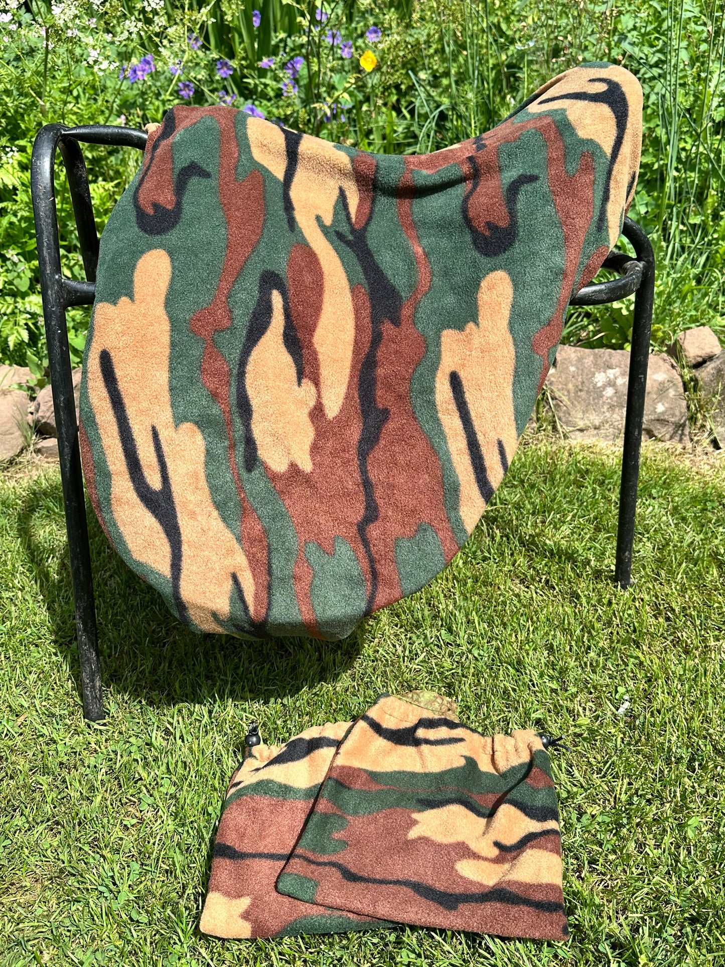 Large Camo Saddle Cover & Stirrup Covers