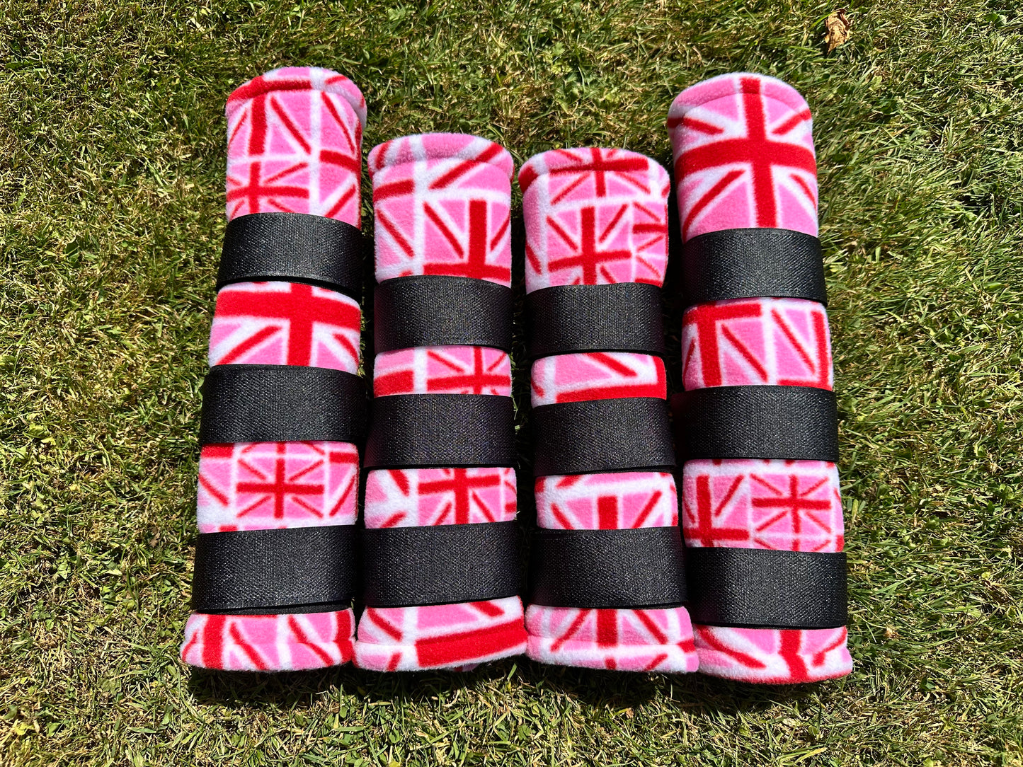 Miniature Size Pink Union Jack Travel Boots