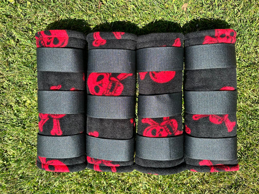 Large Pony Skull & Cross Bones Stable Boots