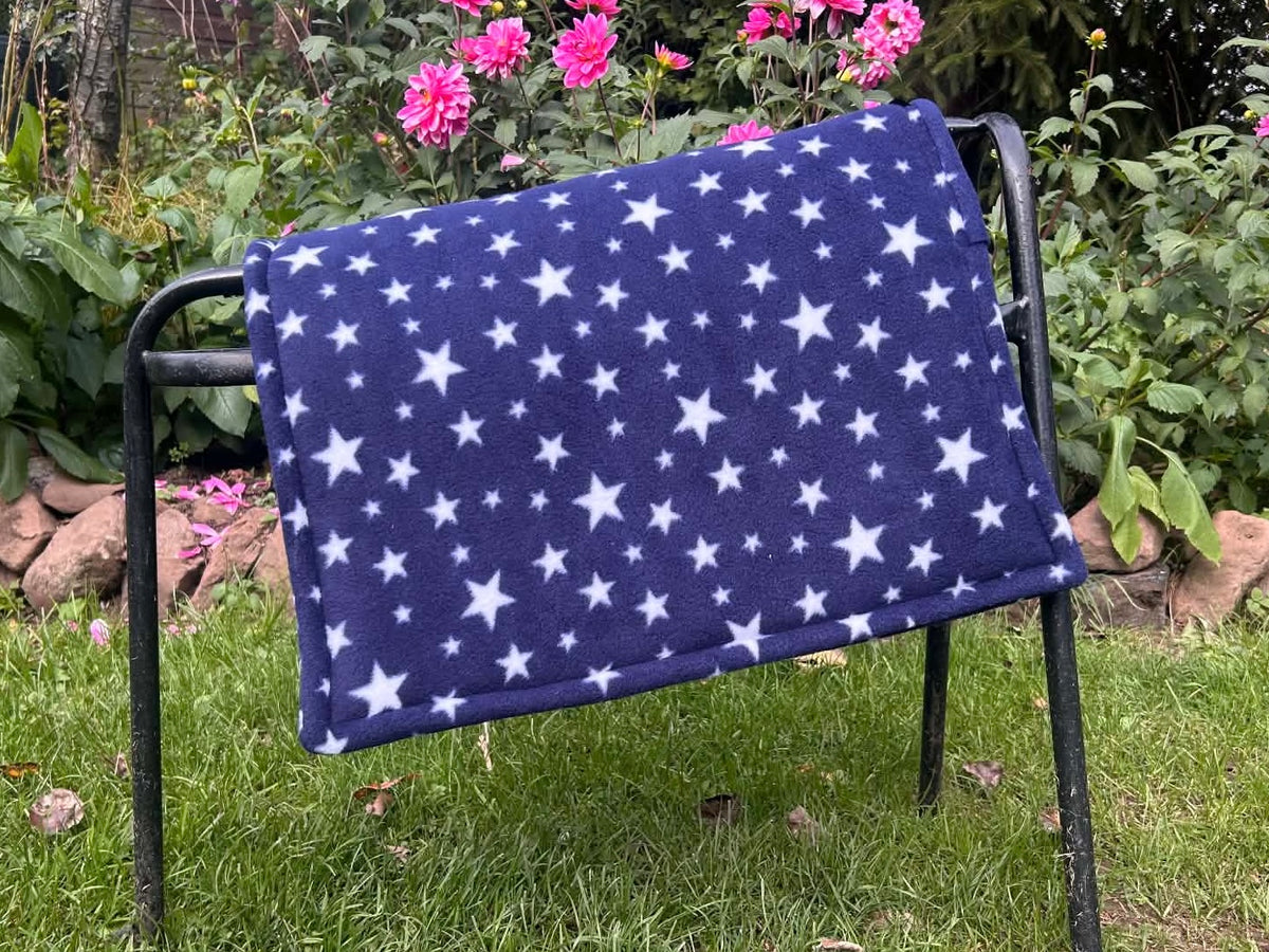 Miniature Navy & White Stars Saddle Pad *seconds*