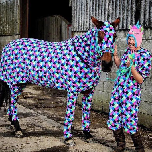 5'3 Harlequin Onesie - Made for a 12.2hh Traditional Cob