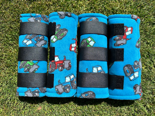 Large Pony Blue Tractors Fleece Leg