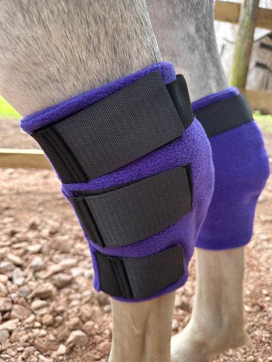 COB SIZE Fleece Hock Boots - Ready to post