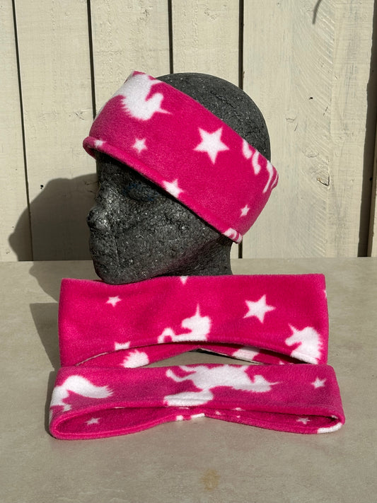 3 x Pink Unicorn Headbands Bundle Small
