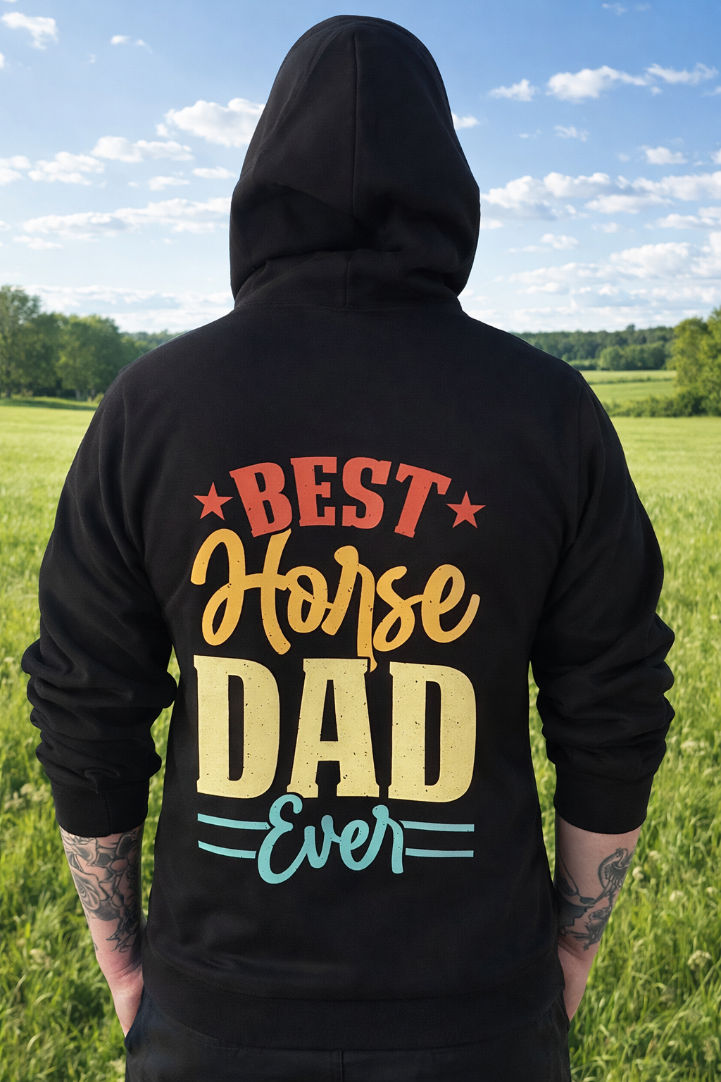 XL Best Horse Dad Ever Hoody